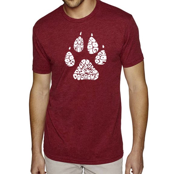 LA Pop Art Men's Premium Blend Word Art T-shirt - Dog Mom