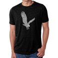 thumbnail image 1 of LA Pop Art Men's Premium Blend Word Art T-shirt - Eagle, 1 of 2