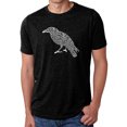 thumbnail image 1 of LA Pop Art Men's Premium Blend Word Art T-shirt - Edgar Allen Poe's The Raven, 1 of 2