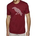 thumbnail image 1 of LA Pop Art Men's Premium Blend Word Art T-shirt - Edgar Allen Poe's The Raven, 1 of 2