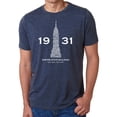 thumbnail image 1 of LA Pop Art Men's Premium Blend Word Art T-shirt - Empire State Building, 1 of 2