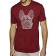 thumbnail image 1 of LA Pop Art Men's Premium Blend Word Art T-shirt - French Bulldog, 1 of 2
