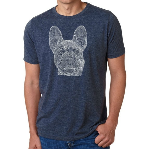 LA Pop Art Men's Premium Blend Word Art T-shirt - French Bulldog