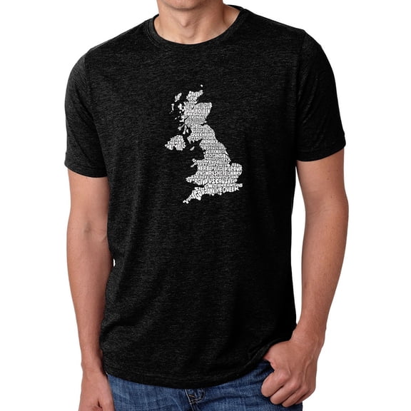 LA Pop Art Men's Premium Blend Word Art T-shirt - GOD SAVE THE QUEEN