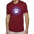 thumbnail image 1 of LA Pop Art Men's Premium Blend Word Art T-shirt - Gandhi's Quote on Animal Treatment, 1 of 2