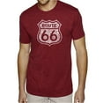 thumbnail image 1 of LA Pop Art Men's Premium Blend Word Art T-shirt - Get Your Kicks on Route 66, 1 of 2