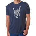thumbnail image 1 of LA Pop Art Men's Premium Blend Word Art T-shirt - Heavy Metal Genres, 1 of 2