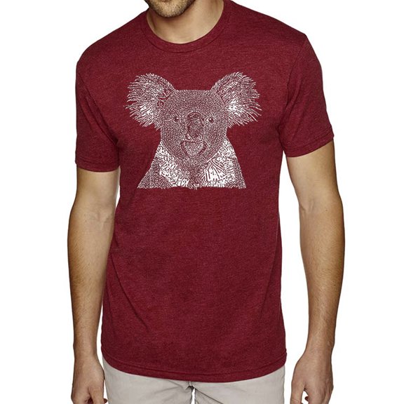 LA Pop Art Men's Premium Blend Word Art T-shirt - Koala