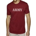 thumbnail image 1 of LA Pop Art Men's Premium Blend Word Art T-shirt - LYRICS TO THE ARMY SONG, 1 of 2