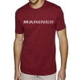 thumbnail image 1 of LA Pop Art Men's Premium Blend Word Art T-shirt - LYRICS TO THE MARINES HYMN, 1 of 2