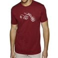 thumbnail image 1 of LA Pop Art Men's Premium Blend Word Art T-shirt - MOTORCYCLE, 1 of 2