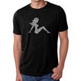 thumbnail image 1 of LA Pop Art Men's Premium Blend Word Art T-shirt - MUDFLAP GIRL, 1 of 2