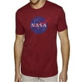 thumbnail image 1 of LA Pop Art Men's Premium Blend Word Art T-shirt - NASA's Most Notable Missions, 1 of 2