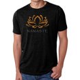 thumbnail image 1 of LA Pop Art Men's Premium Blend Word Art T-shirt - Namaste, 1 of 2