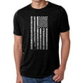 thumbnail image 1 of LA Pop Art Men's Premium Blend Word Art T-shirt - National Anthem Flag, 1 of 2