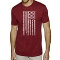 thumbnail image 1 of LA Pop Art Men's Premium Blend Word Art T-shirt - National Anthem Flag, 1 of 2