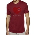 thumbnail image 1 of LA Pop Art Men's Premium Blend Word Art T-shirt - Nurses Rock, 1 of 2