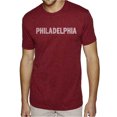 thumbnail image 1 of LA Pop Art Men's Premium Blend Word Art T-shirt - PHILADELPHIA NEIGHBORHOODS, 1 of 2