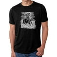 thumbnail image 1 of LA Pop Art Men's Premium Blend Word Art T-shirt - POPULAR HORSE BREEDS, 1 of 2