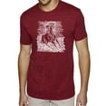 thumbnail image 1 of LA Pop Art Men's Premium Blend Word Art T-shirt - POPULAR HORSE BREEDS, 1 of 2