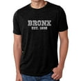 thumbnail image 1 of LA Pop Art Men's Premium Blend Word Art T-shirt - POPULAR NEIGHBORHOODS IN BRONX, NY, 1 of 2