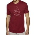 thumbnail image 1 of LA Pop Art Men's Premium Blend Word Art T-shirt - POPULAR YOGA POSES, 1 of 2