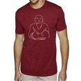 thumbnail image 1 of LA Pop Art Men's Premium Blend Word Art T-shirt - POSITIVE WISHES, 1 of 2