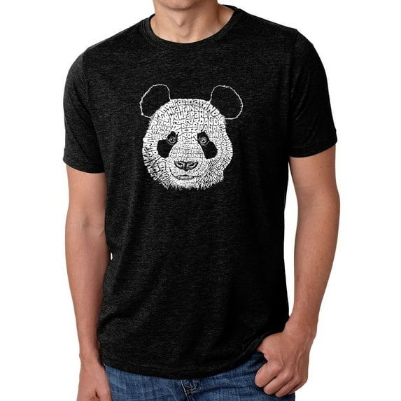 LA Pop Art Men's Premium Blend Word Art T-shirt - Panda