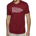 thumbnail image 1 of LA Pop Art Men's Premium Blend Word Art T-shirt - Pledge of Allegiance Flag, 1 of 2