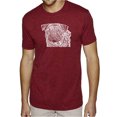 thumbnail image 1 of LA Pop Art Men's Premium Blend Word Art T-shirt - Pug Face, 1 of 2