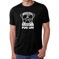 thumbnail image 1 of LA Pop Art Men's Premium Blend Word Art T-shirt - Pug Life, 1 of 2