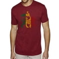 thumbnail image 1 of LA Pop Art Men's Premium Blend Word Art T-shirt - Rasta Lion - One Love, 1 of 2