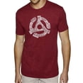thumbnail image 1 of LA Pop Art Men's Premium Blend Word Art T-shirt - Record Adapter, 1 of 2