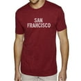 thumbnail image 1 of LA Pop Art Men's Premium Blend Word Art T-shirt - SAN FRANCISCO NEIGHBORHOODS, 1 of 2