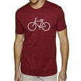 thumbnail image 1 of LA Pop Art Men's Premium Blend Word Art T-shirt - SAVE A PLANET, RIDE A BIKE, 1 of 2