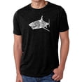 thumbnail image 1 of LA Pop Art Men's Premium Blend Word Art T-shirt - SPECIES OF SHARK, 1 of 2
