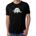 thumbnail image 1 of LA Pop Art Men's Premium Blend Word Art T-shirt - STEGOSAURUS, 1 of 2