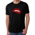 thumbnail image 1 of LA Pop Art Men's Premium Blend Word Art T-shirt - Savage Lips, 1 of 2