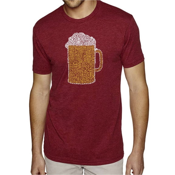 LA Pop Art Men's Premium Blend Word Art T-shirt - Slang Terms for Being Wasted