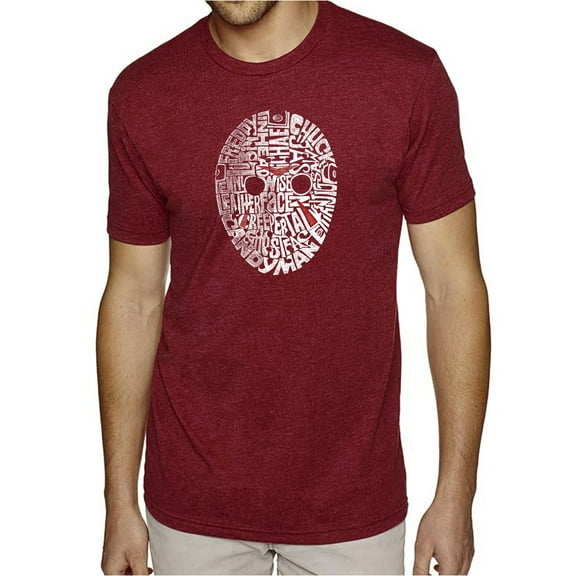 LA Pop Art Men's Premium Blend Word Art T-shirt - Slasher Movie Villians