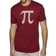 thumbnail image 1 of LA Pop Art Men's Premium Blend Word Art T-shirt - THE FIRST 100 DIGITS OF PI, 1 of 2