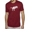 thumbnail image 1 of LA Pop Art Men's Premium Blend Word Art T-shirt - TYRANNOSAURUS REX, 1 of 2