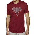 thumbnail image 1 of LA Pop Art Men's Premium Blend Word Art T-shirt - Tusks, 1 of 2