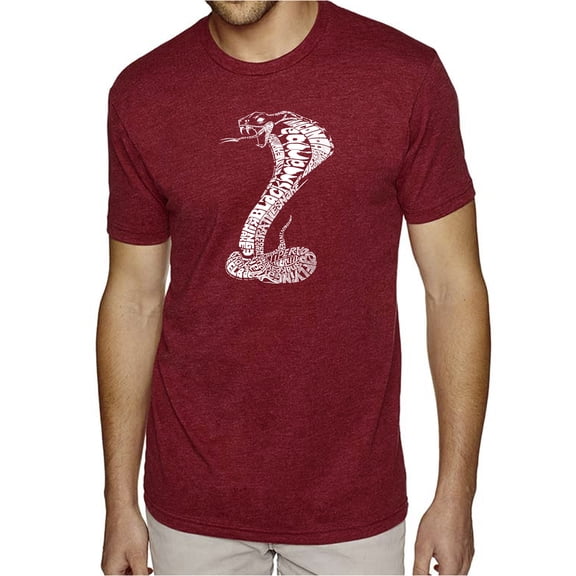 LA Pop Art Men's Premium Blend Word Art T-shirt - Tyles of Snakes