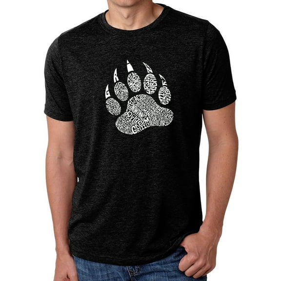 LA Pop Art Men's Premium Blend Word Art T-shirt - Types of Bears