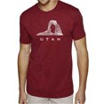 thumbnail image 1 of LA Pop Art Men's Premium Blend Word Art T-shirt - Utah, 1 of 2