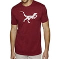 thumbnail image 1 of LA Pop Art Men's Premium Blend Word Art T-shirt - Velociraptor, 1 of 2