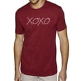 thumbnail image 1 of LA Pop Art Men's Premium Blend Word Art T-shirt - XOXO, 1 of 2