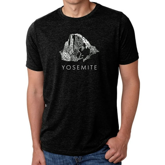 LA Pop Art Men's Premium Blend Word Art T-shirt - Yosemite