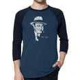 thumbnail image 1 of LA Pop Art Men's Raglan Word Art T-Shirt - AL CAPONE-ORIGINAL GANGSTER, 1 of 2